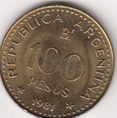 Beschrijving: 100 Peso J.MARTIN